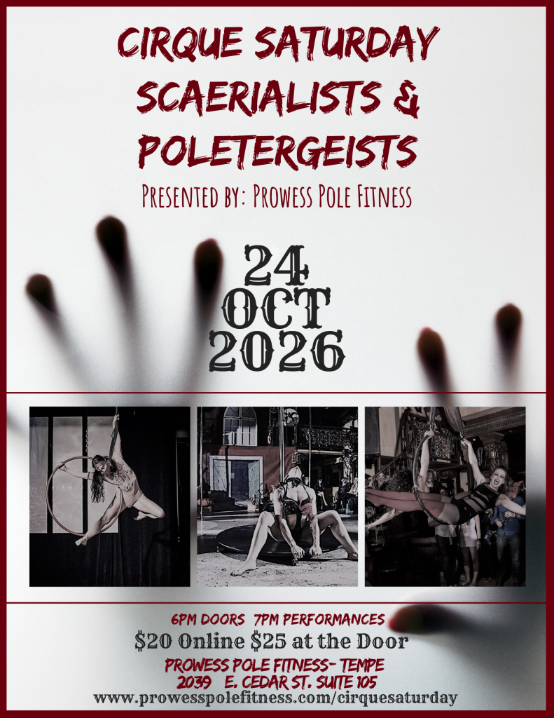 Flyer for Scaerialists & Poletergeists on October 24